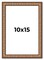 Photo Size Slim Profile Gold Picture Frame - UV Acrylic, Foam Board Backing, Hanging Hardware